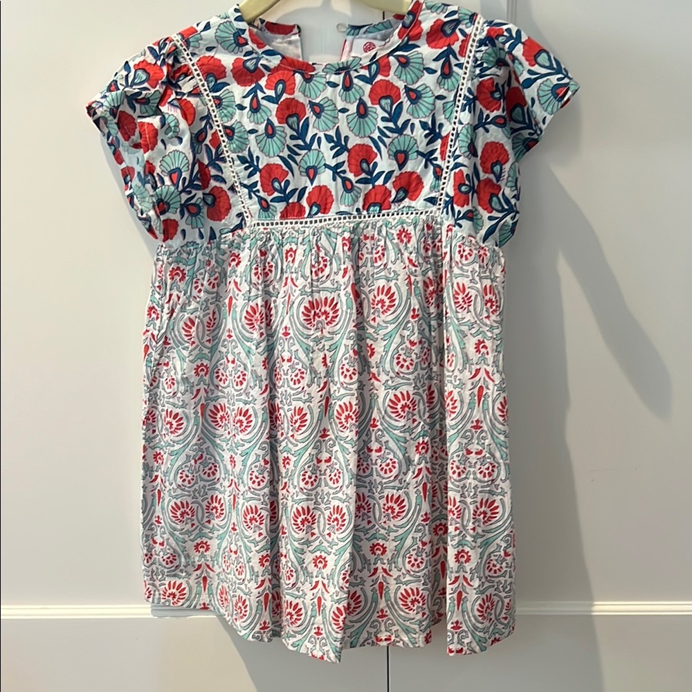 Ro’s Garden Floral Block Print Patterned Dress. Size 3. Never worn!